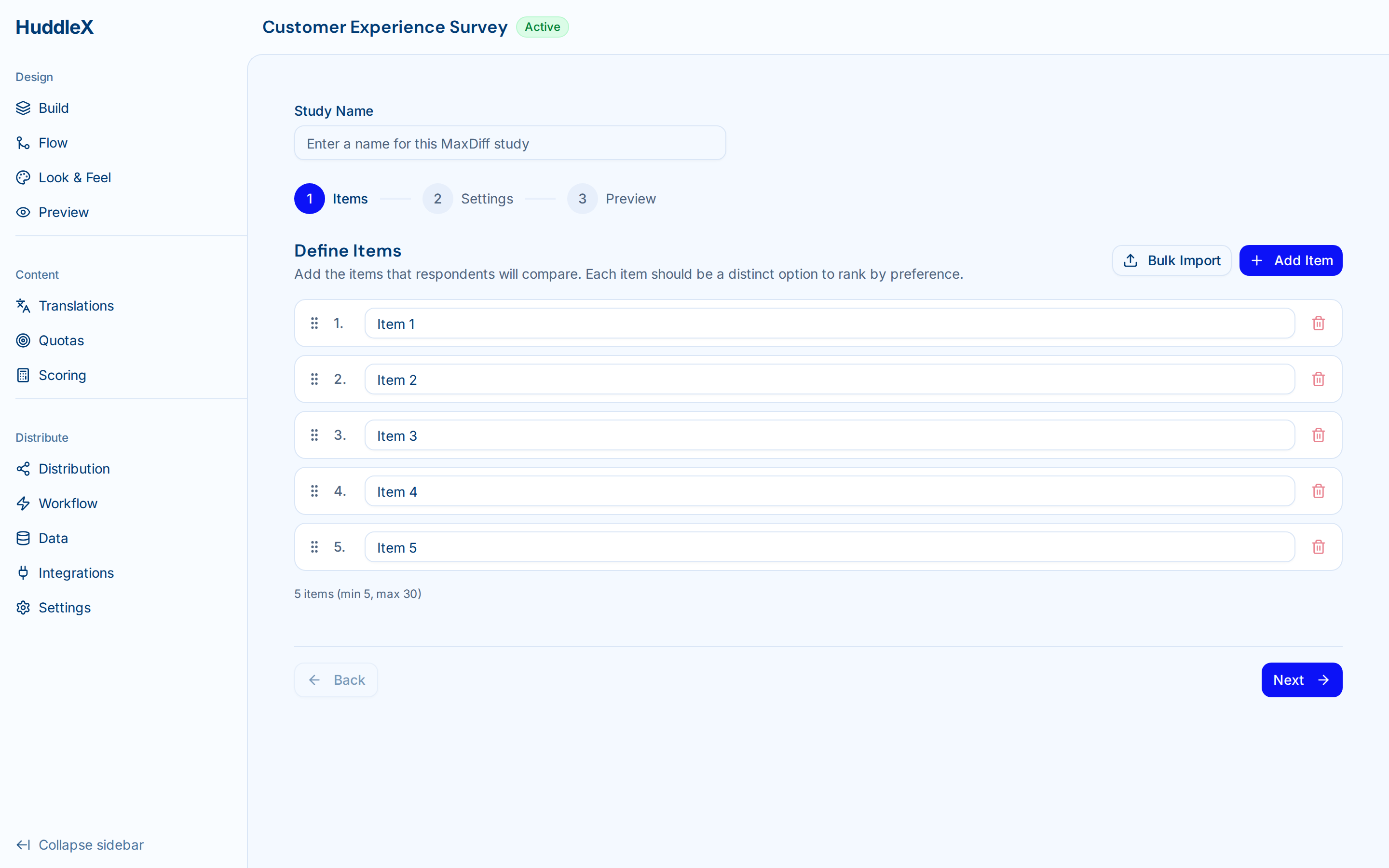 Conjoint analysis configuration and results — MaxDiff analysis