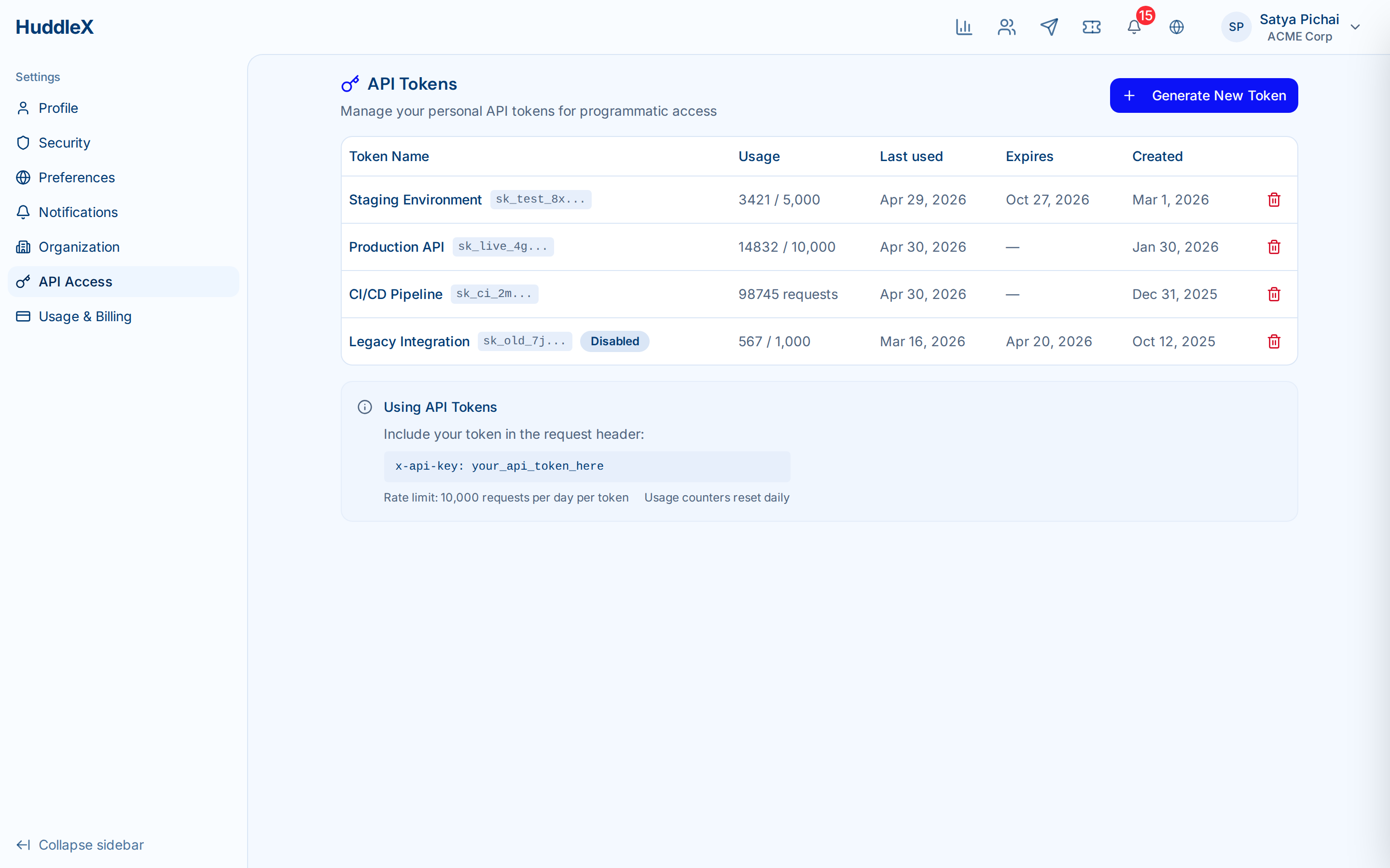 API documentation and webhook configuration — API & webhooks