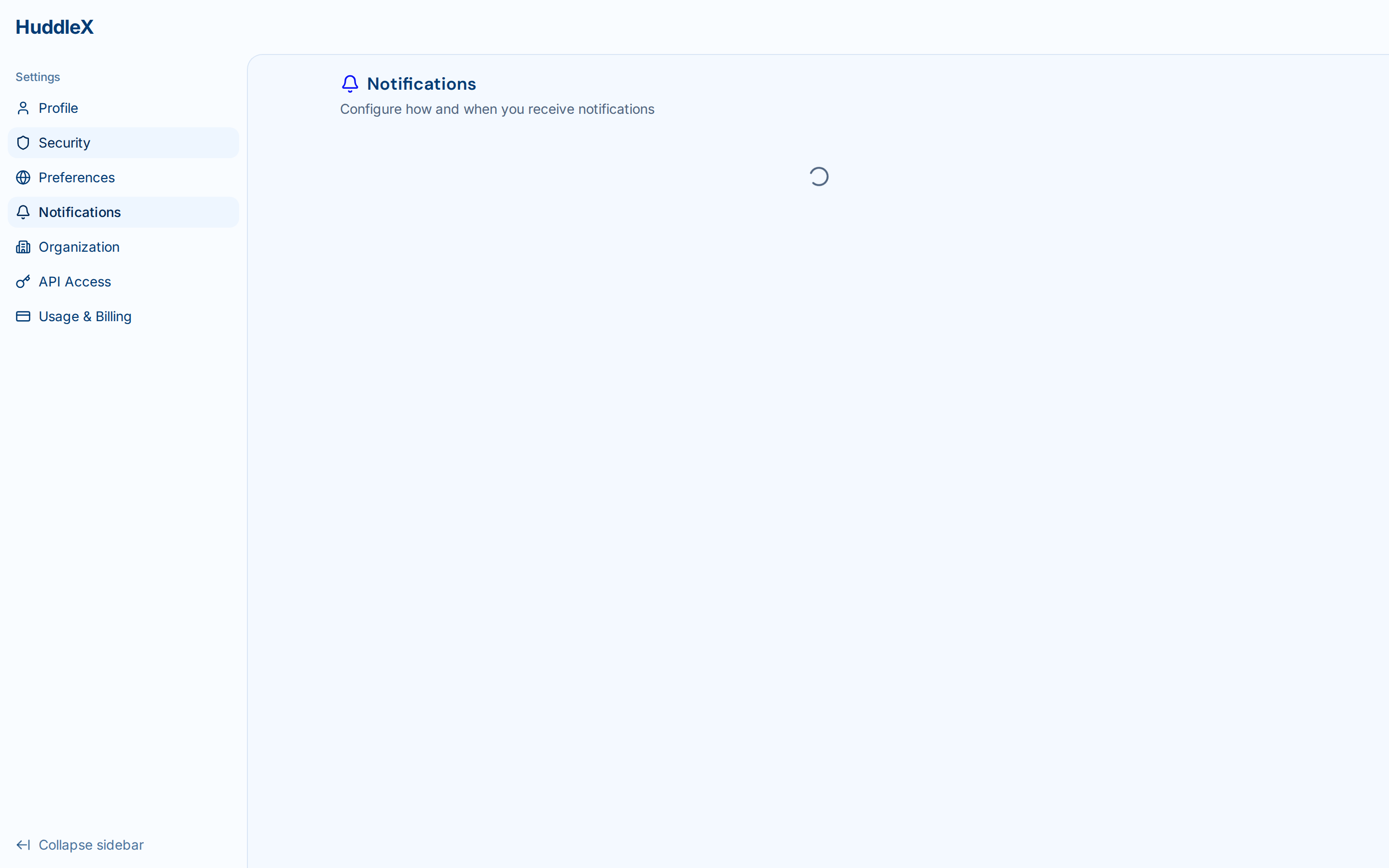 Notification center with filters — Notification preferences